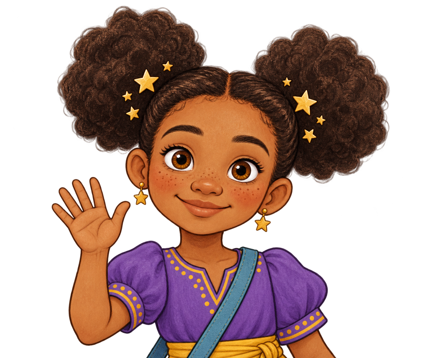 Zuri waving hello